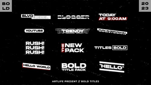 Bolt Titles | After Effects
