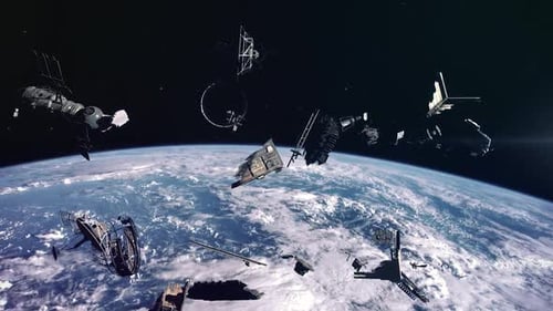 Weltraumschrott im Erdumlauf - Verlassene Satelliten und Raketenteile