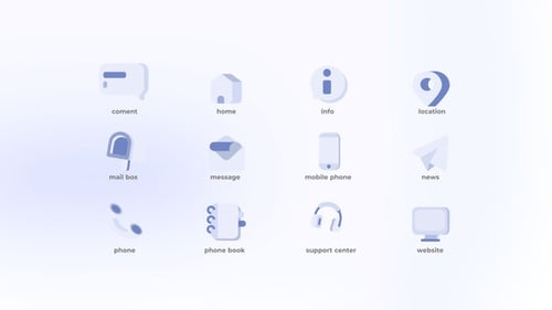 Contact Us - Flat Icons