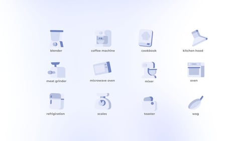 Kitchen - Flat Icons