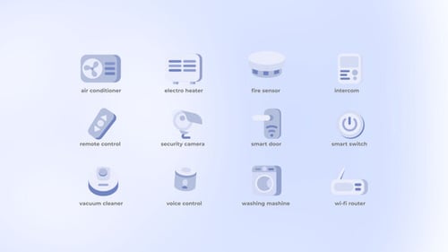 Smart Home - Flat Icons