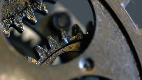 Close Up View of Gray Metal Gears