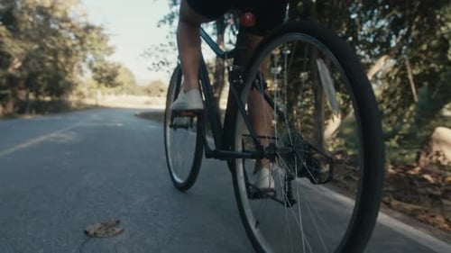 Radfahrer-Mädchen-Training