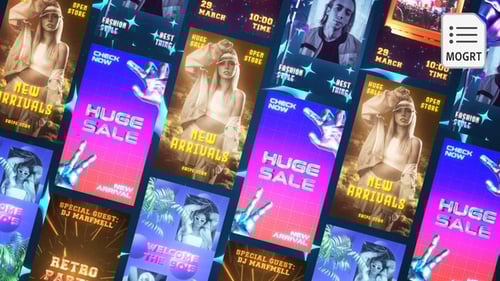 Historias retro con aerógrafo - MOGRT