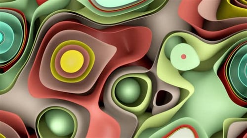 Geometric Background With Flowing Lines Forming Abstract Patterns