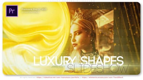 Opulent Golden Fluid Cinematic Promo Slideshow