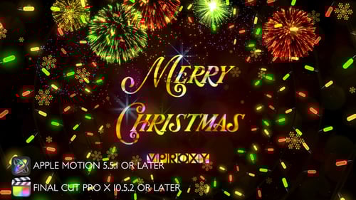 Christmas Lights Greetings - Apple Motion