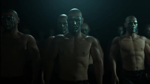 Masked Mans In Dark Fight Club