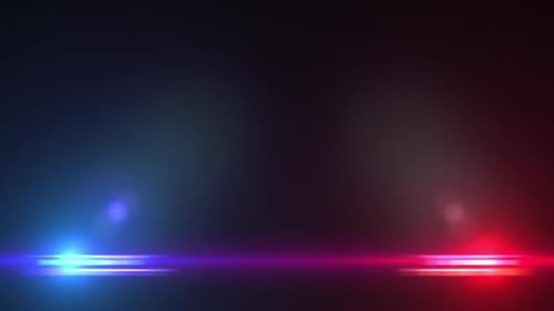 Dynamic Pulsating Blue and Red Light Flares Background