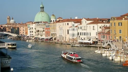 View from the bridge on the Grand Canal Venice, Italy vacation in Venice