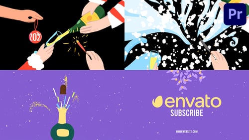 Christmas Celebration Logo Opener for Premiere Pro