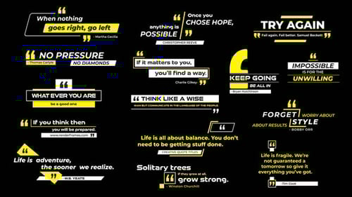 Dynamic Animated Quote Titles with Modern Text Reveals