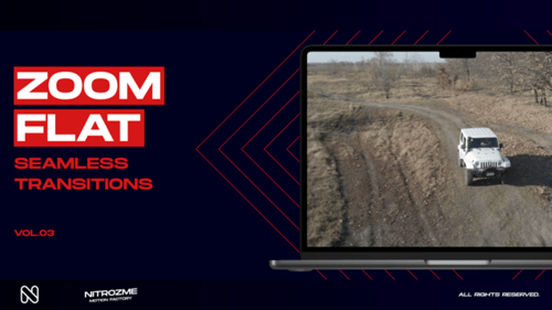 Dynamic Glitch Zoom Transitions Pack for Video Editing