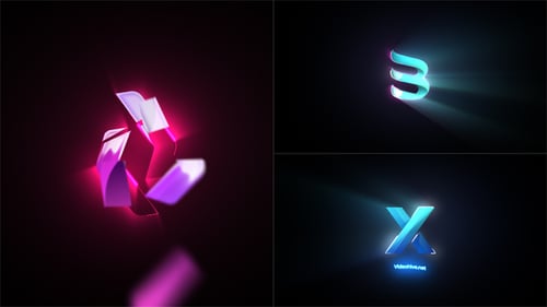 Dynamic Light Streak Logo Reveal Intro