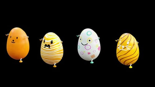 63 Easter Day Eggs Dancing HD