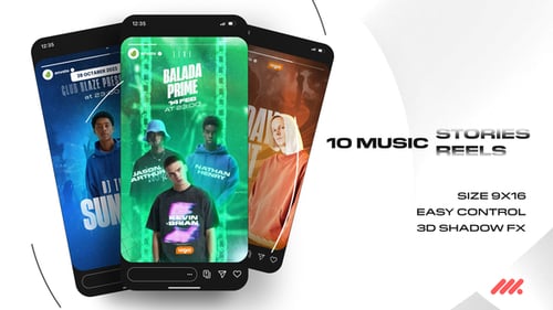 Dynamic Vertical Stories for Music Event Promotion