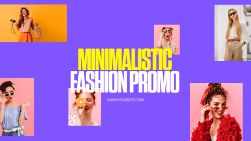 Minimal Fashion Promo with Bold Kinetic Typography