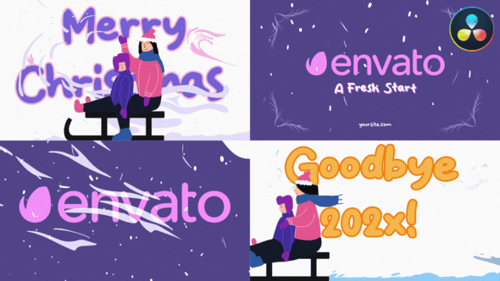 Christmas Logo for DaVinci Resolve