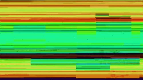 Colorful Glitch Effect with Dynamic Digital Static and Distortion