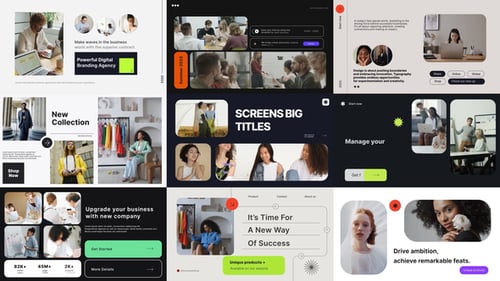 Modern Multi-Screen Presentation with Dynamic Typography