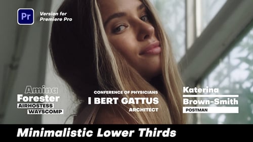 Minimalistic Lower Thirds | Premiere Pro