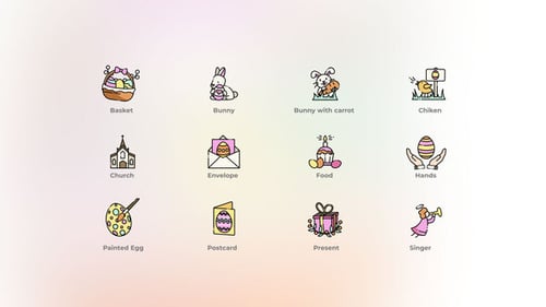 Happy Easter - Christian Icons