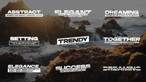 Résumé - Animation de texte | After Effects