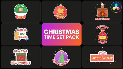 Winter Holidays Titles | DaVinci Resolve