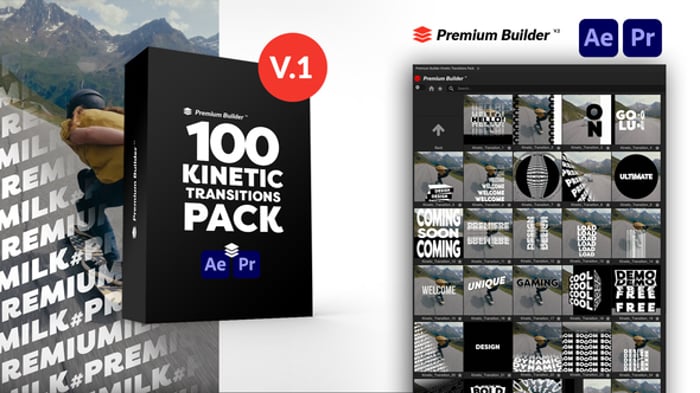 Dynamic Kinetic Typography Transitions with Modern Motion Graphics ...