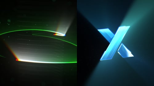 Dynamic Light Stroke Logo Reveal Intro