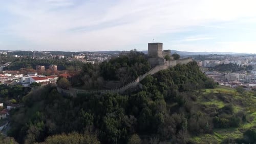 Mittelalterliches Tempelritterschloss in Leiria