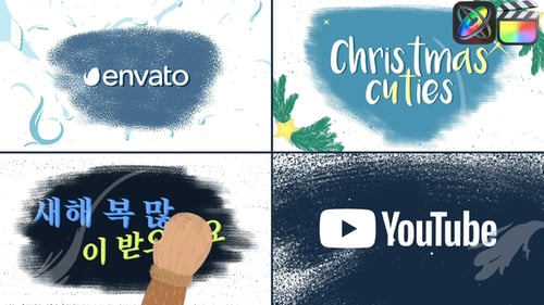 Paquete de Aperturas de Logotipos y Tipografía Navideña para FCPX