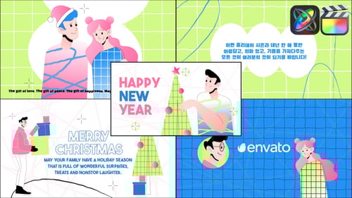 Christmas Typography Slides for FCPX