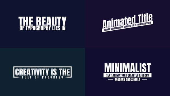 Dynamic Modern Text Animations for Titles and Intros, Titles ft. text ...