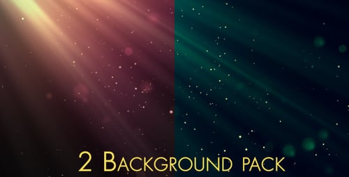 Ambient Glowing Light Rays and Floating Particles Background