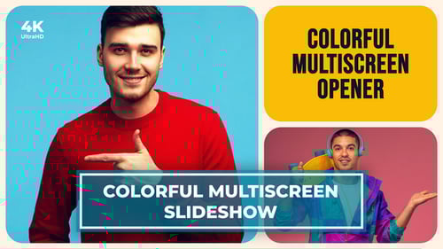 Multiscreen Slideshow | Split screen Opener | Dynamic Opener | Typography Intro