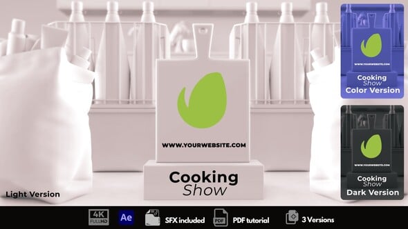 Cooking Show, Logo Stings ft. cooking & cooking show intro - Envato