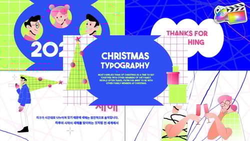 Tipografía navideña para FCPX