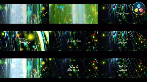 Sparkling Christmas Titles with Festive Particle Effects