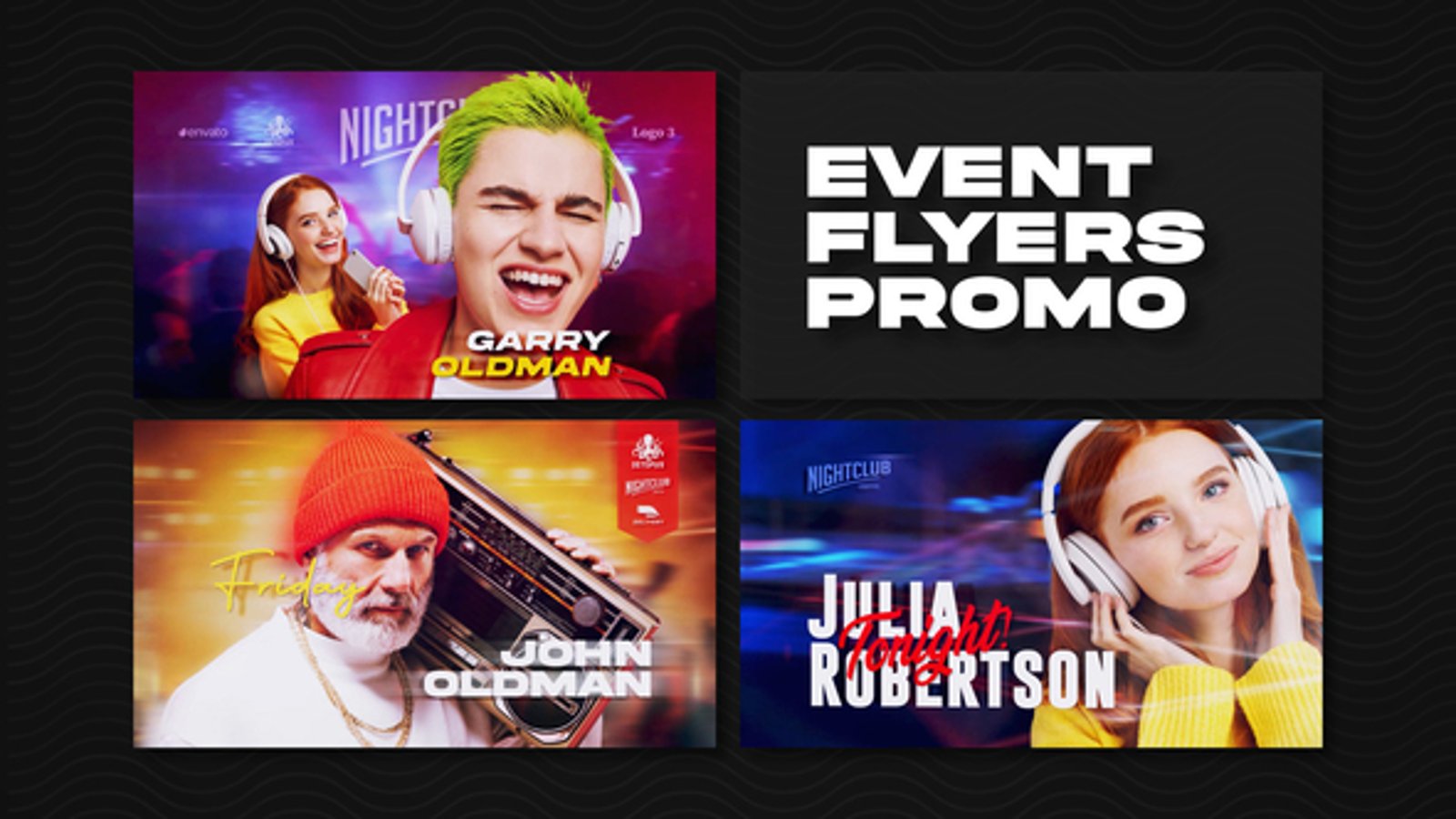 Dynamic Nightclub Event Promo with Digital Glitch Effects, Product ...