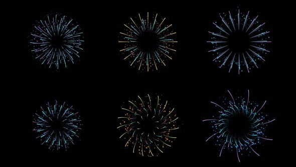 Animated Fireworks Elements, Elements ft. firework transition ...