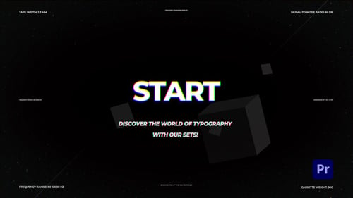 Dynamic Glitch Typography with RGB Split Effects