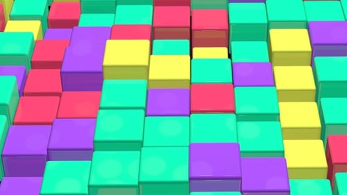 Farbwürfel 3D Breitbild
