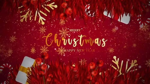 Merry Christmas And Happy New Year Opener 3 MOGRT