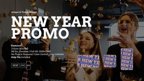 Dynamic New Year Celebration Event Promo