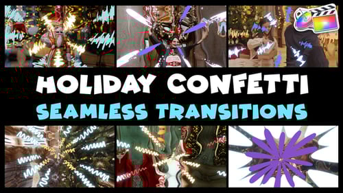 Festive Confetti Burst and Shape Transitions Pack