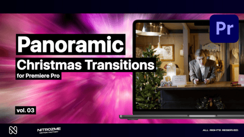 Christmas Panoramic Transitions Band 03 für Premiere Pro