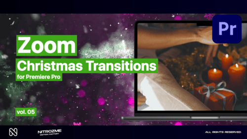 Christmas Zoom Transitions Band 05 für Premiere Pro