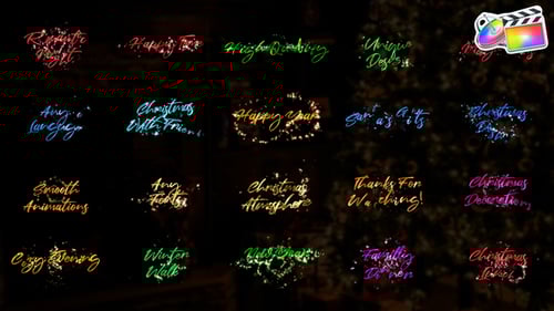 Animated Sparkle Text Reveal for Christmas and New Year