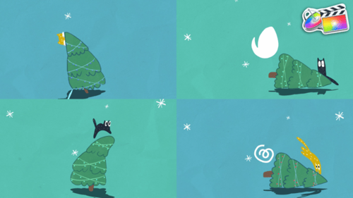 Cartoon Christmas Logo | FCPX